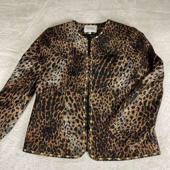 Promise New York Jackets & Blazers - Animal Print Open Jacket Dressy